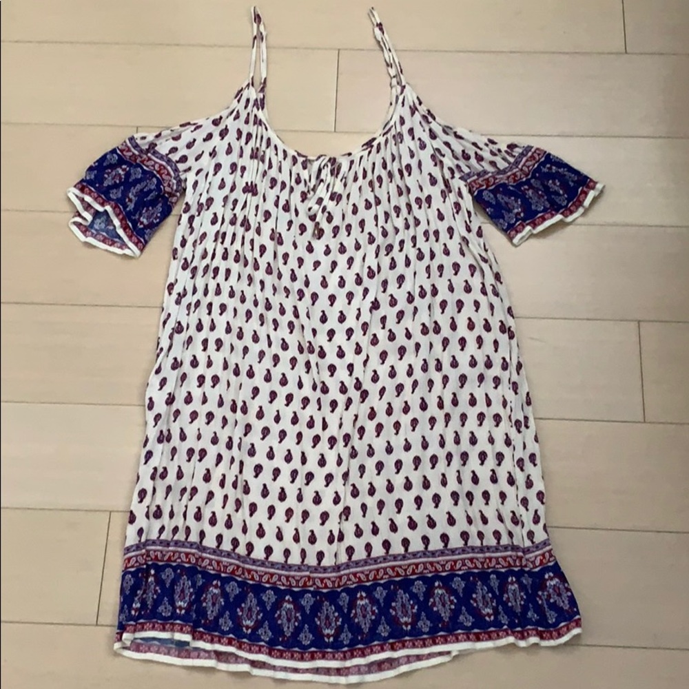 Cold shoulder boho dress